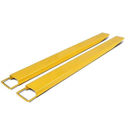 84\" Pallet Fork Extensions for forklifts Lift Truck Slide on Steel 4.5\"