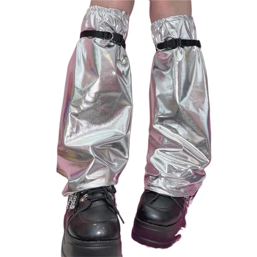 Calentadores de piernas para evitar el frío con estilo gracias a sus lentejuelas brillantes