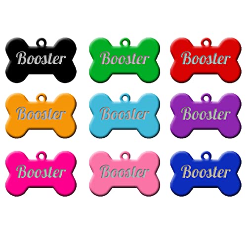 Detalles Creativos Personalisierbares Hundeschild - Wählen Sie Ihr Etikett - 10 Farben erhältlich - 1 gratis Schlüsselanhänger Cover