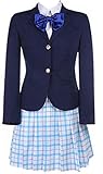 Poetic Walk Anime Cosplay Shouko Nishimiya Shoko Uniform Sailor Womens Dress Halloween (Medium, Blue)