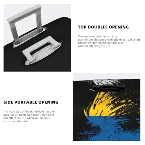 Travel Luggage Cover Canary Islands Flag Fashion Washable Baggage Suitcase Protector Fit For Luggage Medium4