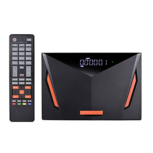 Skyeen Receptor de TV V8 UHD Combo DVB-S / S2 / S2X + T / T2 / Cable/ATSC-C/ISDBT H.265 Módulo WiFi Integrado de 2.4G TV Box