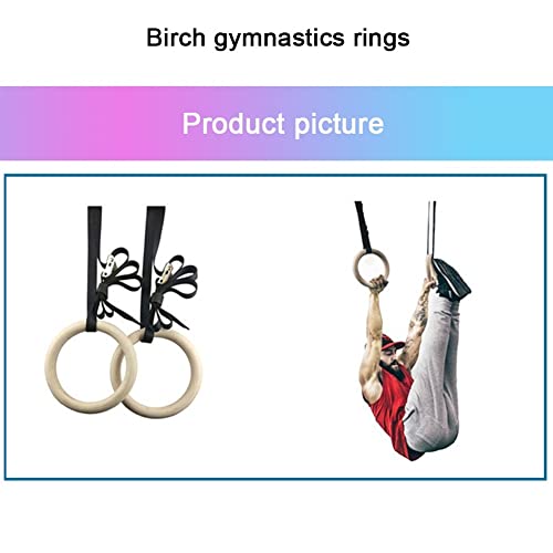 CAEEKER 2x gymnastische ringen riemen werken comfortabele antislip w/verstelbare decoratie voor krachttraining pull-ups - Image 8