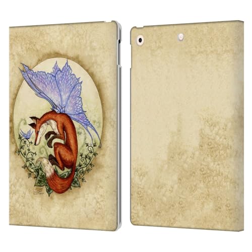 Protection iPad 10.2 Cuir Portefeuille Renard Amy Brown 2021