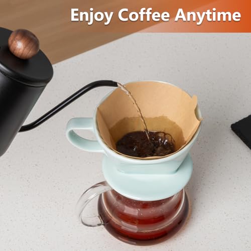 Image of Pour Over Ceramic, Coffee Dripper Ceramic Coffee Maker,Green