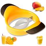 Mangoschneider Mango Slicer mit Ergonomischem Gummigriff Einfach Entnommen und Teilen - Mango Schneider Entkerner S ...