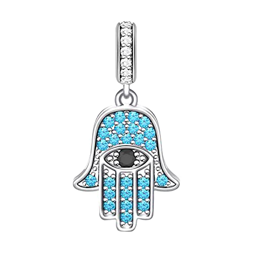 Bead amuleto corazón plata 925 colgante original ojo azul para mamá