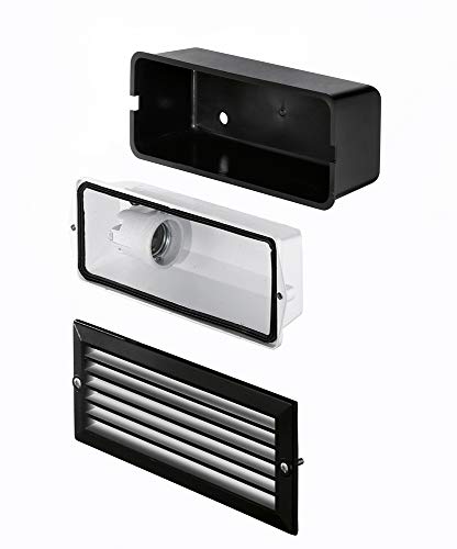 Applique alluminio per esterni nero diffusore