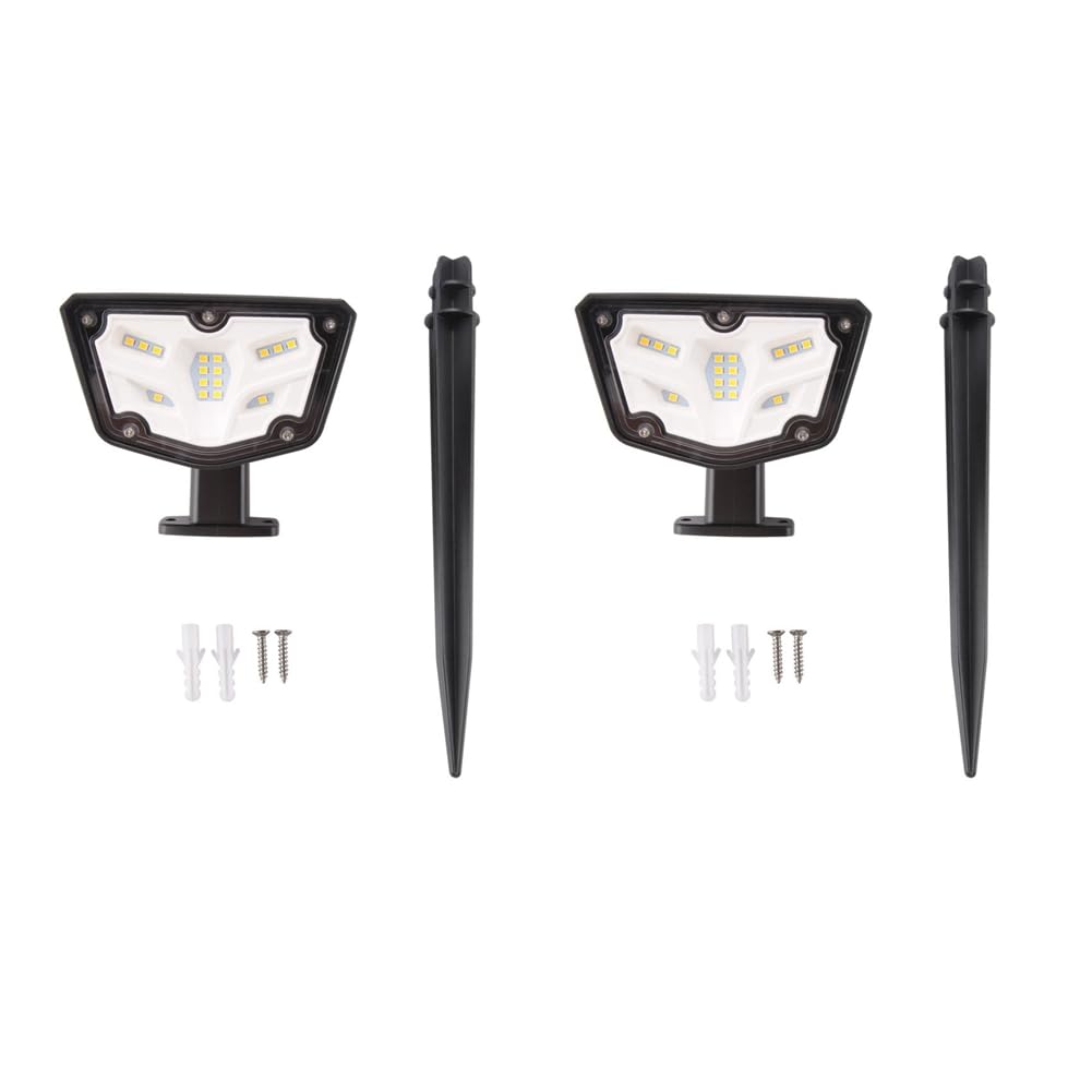 Hndhbfgrt 2X Bright Solar Spot Lights Outdoor Motion Sensor,Outdoor Lights,Waterproof Solar Lights Outdoor