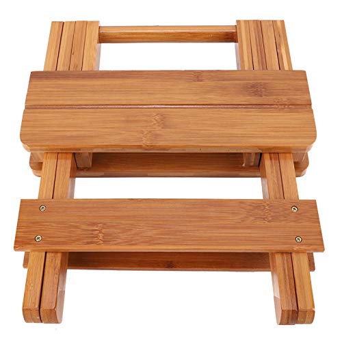 N#A Taburete Cuadrado, Taburete Plegable Plegable de Madera Maciza para niños, Taburete Cuadrado para niños, para el hogar,...