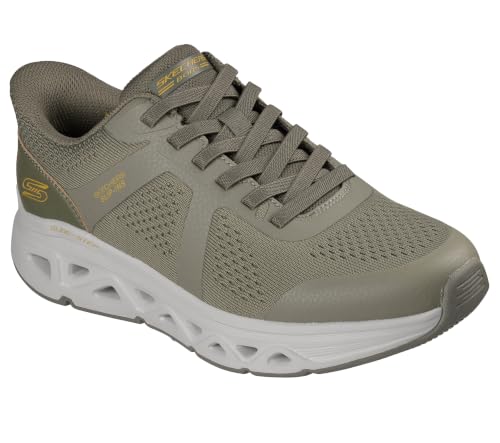 Skechers Bobs Arc Waves Remix Baskets pour Homme, Olive, 48 EU