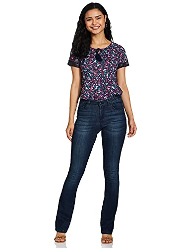 Image of Max Women Women Striped Round Neck T-Shirt