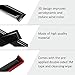 Voron Glass Tape-on Extra Durable Rain Guards for Jeep Cherokee 2014-2023, Window Deflectors, Vent Window Visors, 6 Pieces - 100504