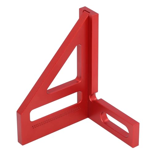 3D Multi Angle Measuring Ruler, 45 90 Degree Woodworking Square Protractor High Precision Layout Measuring Tool for Engineer Carpenter