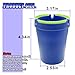 GAOLAOSY 2PCS Smokeless Car Ashtray, Glow In The Dark Smellproof Cup Holder Ashtray with Lid, Multifunction Portable Auto Interior Ash Trash Holder for Keep Tidy, Universal for Cars, Truck, SUV (Blue)