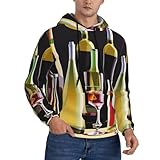 Photo Gallery sdegtho felpe con cappuccio oversize da uomo con cappuccio classica da uomo con occhiali e bottiglie da cocktail, nero, xxl Photo Gallery sdegtho felpe con cappuccio oversize da uomo con cappuccio classica da uomo con occhiali e bottiglie da cocktail, nero, xxl