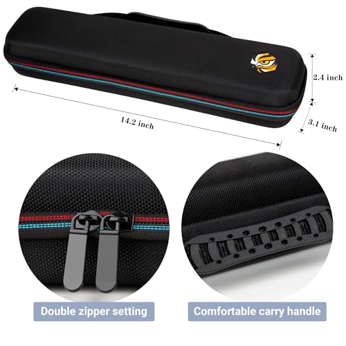 Umbrotiger Scanner Travel Case Compatible with Brother DS-640, DS-740D, DS-720D, DS-940DW, Doxie Go SE Duplex Compact Mobile Document Scanner Storage Bag (Black) - Thumbnail 3