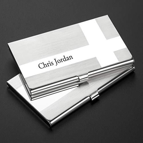 Personalized Stainless Steel Business Card Case Holder Engraved With Your Custom Text (#6) #TOP1