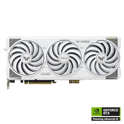 TUF Gaming NVIDIA GeForce RTX 5070 Ti, Scheda Grafica 16 GB GDDR7, 256 Bit, PCIe 5.0, 2 HDMI 2.1, 3 DisplayPort 2.1, Connettori Nascosti, Bianca, TUF-RTX5070TI-16G-BTF-WHITE - Scheda video - Immagine 1