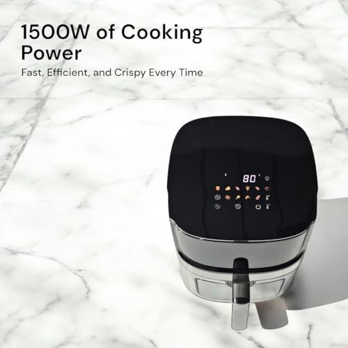 Friteuse à air 1500W Royal Swiss avec 8 programmes de cuisson tactiles - 3