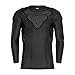 TUOY Youth Padded Chest Football Rib Protector Shirt for Baseball Martial Art Padded Compression Shirt Long Sleeve
