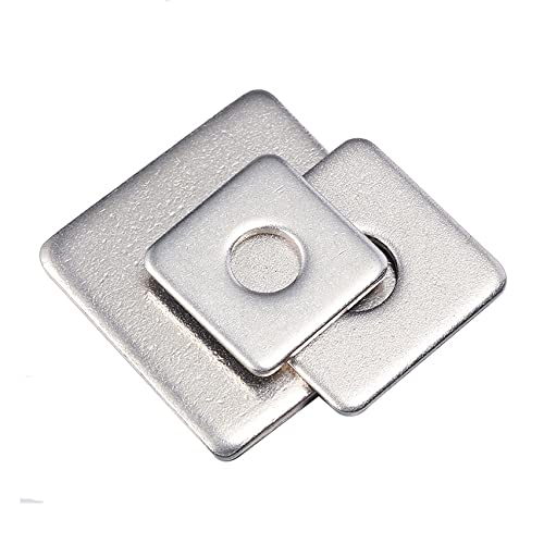 Generic 5/10pcs Stainless Steel Thick Plated Square Washers M8 M10 M12 M14 M16 Square Washers - (Inner Diameter: 8x25x2.0 (5PCS))