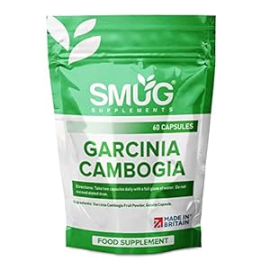 SMUG Supplements Garcinia Cambogia – 60 Capsules – Super Strength Wholefruit Pills – Natural 1000mg Weight Management, Supports Metabolism and Diet Goals – Made in Britain