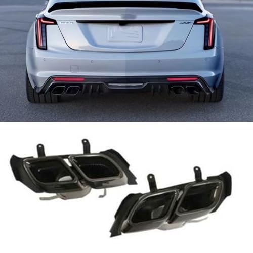 For Cadillac CT5 2020-2024 Car Rear Dual Exhaust Muffler Tail Pipes Tip