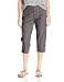 Lee Women's Petite Relaxed Fit Emilia Knit Waist Capri Pant