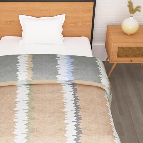 Image of Akshya Reversible AC Comforter Single Bed | 220 GSM Ultra Soft All Season Blanket for Summer & Mild Winter | Lightweight Microfiber Quilt & Dohar
