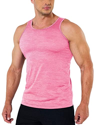 Magcomsen Tank Tops For Men Running Tank Tops Men Gym Shirts Men Sleeveless Mens Shirts Workout T Shirts For Men Tank Top Athletic Shirts For Men Pink #TOP24