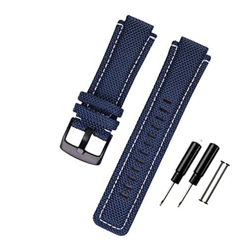 [X] 24*16mm fit for TimexɓKXgbvĎ܂ T2N720 T2N721 TW2T76500 6300 6400V[YiC+v̌pvj̏puXbg(Blue-black buckle)