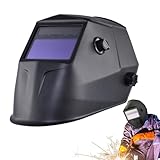 Schweißhelm Mit Automatischer Abdunklung | Hitzeschutz - Schweißerschutzhaube - Für Metallarbeiten Industriebau Automotive Reparaturwerkstätten Schneiden Schweißen