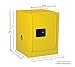 Justrite 4 Gallon Manual Close Countertop Flammable Storage Cabinet, 18 Gauge Steel, 1 Shelf, 1 Door Fire Cabinet, 22