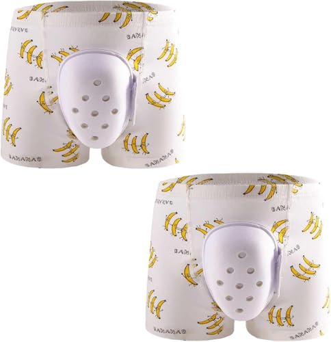 2pc Breathable Post Circumcision Underwear for Boys, Surgery Recovery Pants, Healing Support Boxer Shorts(C,175)