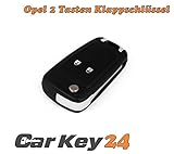 für Opel passend Opel 2 Tasten Ersatz Klappschlüssel Gehäuse für Astra J Insignia Corsa E Meriva B