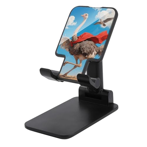 Support de téléphone réglable en autruche noir compatible tout smartphone