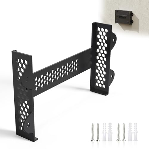 JLNJLE Soporte compatible con TP-LINK TL-SG108 TL-SG108E 8 Puertos Red Switch, Metálico Soporte de Pared para Interruptor LAN Bajo Escritorio, para Hogar Oficina