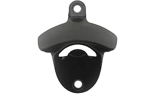 Stainless Steel Wall Mount Beer Bottle Opener Black