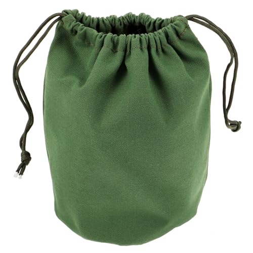 1pc Storage Drawstring Pocket Sport Backpack Collapsible Backpack Drawstring Bag for Sleeping Bag Round Tool Backpack Large Capacity Bag Travel Camping Supplies Canvas Lightweight