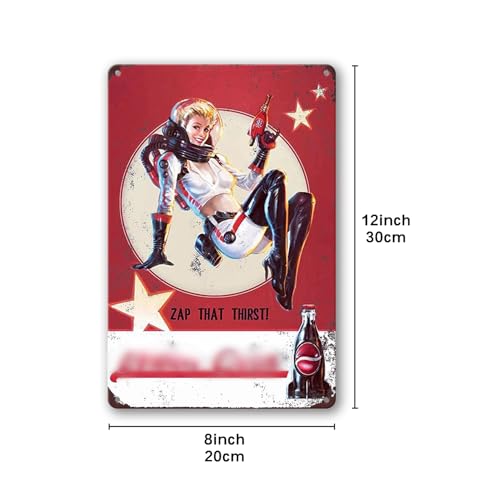 PSIAM Vintage Tin Sign Retro Metal Signs Poster Iron Painting Plaque Wall Decor for Bar Cafe Home 12×8 Inch
