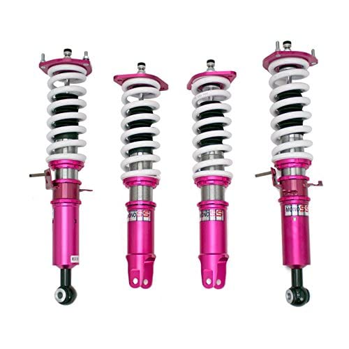 Compatible With/Replacement For Brightt GSP-IZW-964 Godspeed MSS0184-D MonoSS Coilovers Suspension Lowering Kit, 16 Way Damping Adjustment