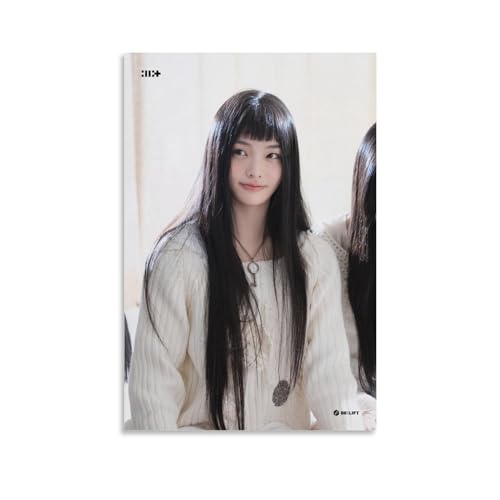 IROHA イロハ ILLIT アイリット SUPER REAL ME Behind アルバムキャンバスポスター壁アートの装飾リビングルームの寝室の装飾のための絵画の印刷キャンバスポスター寝室の装飾スポーツ風景オフィスルームの装飾ギフト 08x12inch