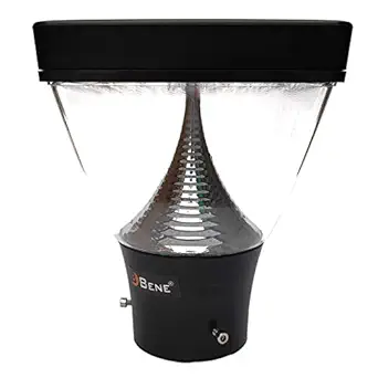 BENE Garden Light Luna 18 Cm Fitted with Warm White LED (20w, Black Pack of 1 Pc)