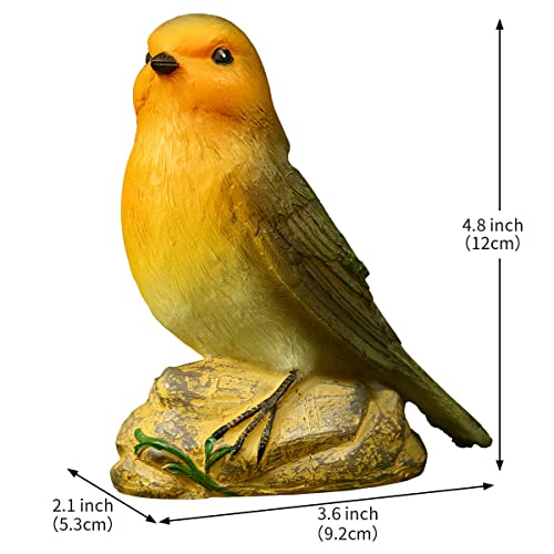 2 Pack Bird Solar Light Resin Outdoor Decor,Bird Shape Solar Garden Statue With Led Lights For Fall Winter Garden Decor, Solar Statue For Patio,Lawn,Yard Art Decoration #TOP5