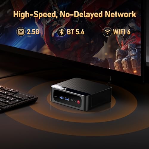 Image of Beelink SER5 PRO Mini PC, AMD Ryzen 5 5625U (6C /12T, Up to 4.3GHz), 16GB DDR4 500GB SSD, Mini Computer Support 2.5G LAN /Triple Display /USB3.2 /WiFi6 /BT5.4 Home /Office Micro Desktop Computer