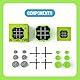 GiiKER Tic Tac Toe Bolt-Spiel, Original 3-in-1-Handheld-Puzzle-Spielkonsole, tragbare Reisespiele, Brettspiele für Kinder und Erwachsene, Geburtstagsgeschenke für Kinder ab 3 Jahren (Green)