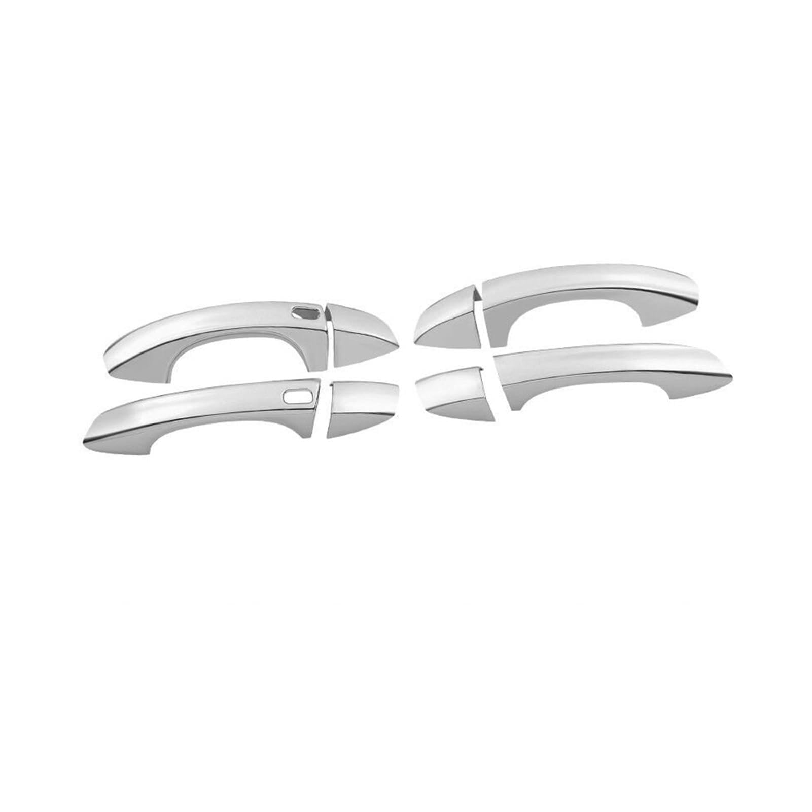 Fahbstr 1 Exterior Door Handle Cover For Kodiaq 2017-202 Kodiak Carbon Fiber Chrome Car Side Door Handle Cover Trim Sticker Styling Accessories(1)