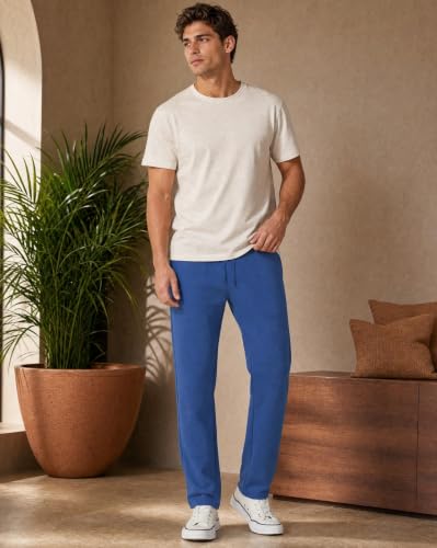 Image of Nobero Joggers for Men | Solid Trackpants for Men | Regular Fit | Elasticated Waist with Drawcord | Soft & Breathable Fabric | Casual Everyday Wear