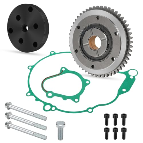 Mabutingti Kit de embrague de arranque unidireccional, engranaje, rodamiento, junta y extractor de volante para Yama-ha Raptor 660 YFM660R 2004-2005